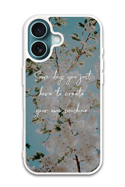 Theodor غطاء حماية لجهاز أبل آيفون 16 اصنع أشعة الشمس الخاصة بك (واقي أبيض)