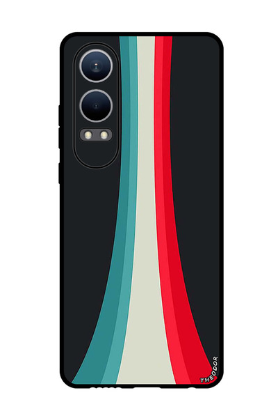 Theodor جراب واقٍ مضاد للخدش والصدمات لهاتف Oppo K12x (الصين) خطوط في المنتصف