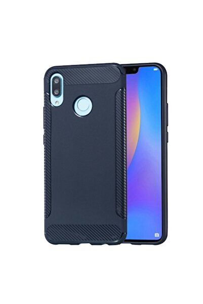 E-ART Carcasă antiderapantă Carbon pentru Asus Zenfone Max (M2) ZB633KL - Bleumarin