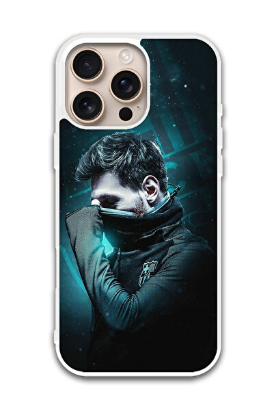 Theodor غطاء حماية لهاتف أبل آيفون 16 برو ميسي (5) (مصد أبيض)