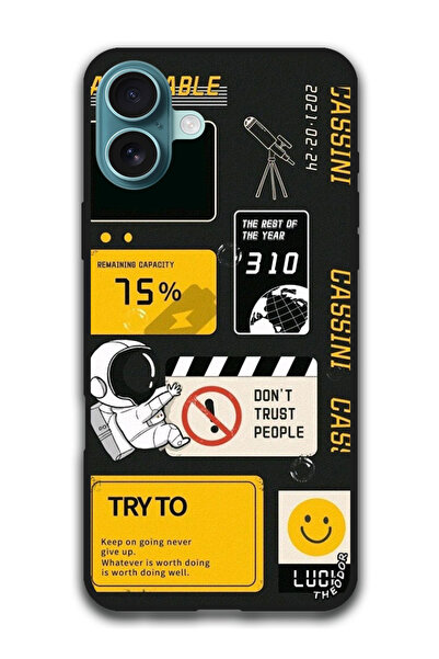 Theodor جراب واقٍ مضاد للخدش والصدمات لهاتف iPhone 16 (6.1) بوصة، لا تثق بالناس