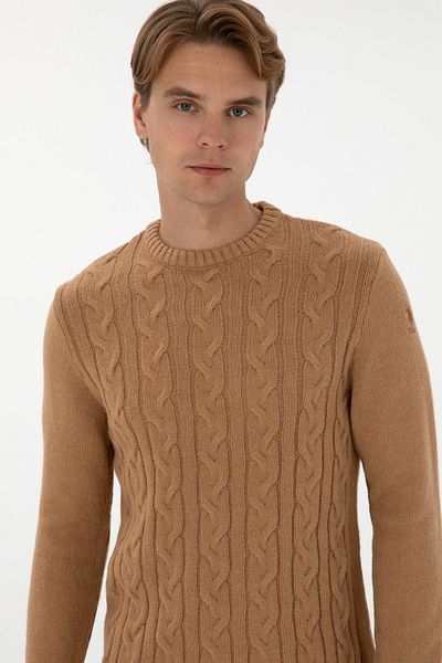 U.S. Polo Assn. Men's Camel Sweater 50307884-Vr015