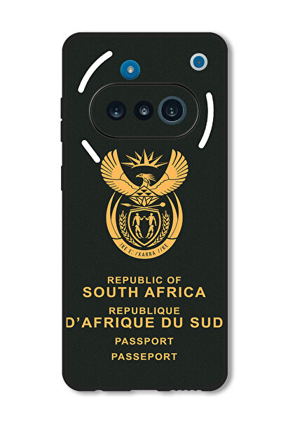 Theodor جراب متوافق مع هاتف Nothing Phone 3a، غطاء حماية مقاوم للصدمات، جواز سفر جنوب أفريقيا