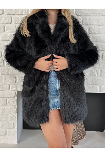 Ekim Store فرو طويل مبطن بنسيج ناعم ممتاز