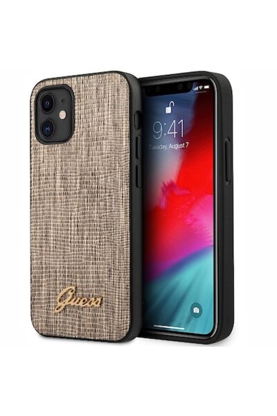 ELDE Carcasă de protecție compatibilă cu Apple iPhone 12 Mini, Lizard, UltraX, CN385, aurie