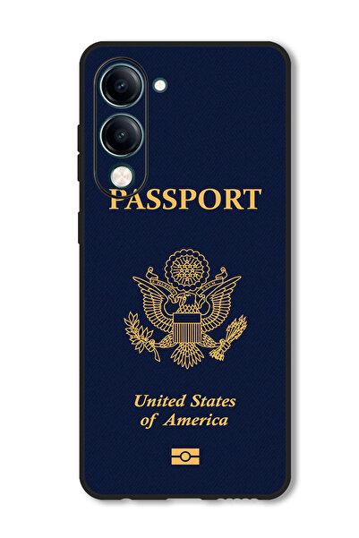 Theodor جراب متوافق مع هاتف Vivo Y29s، غطاء حماية مقاوم للصدمات، جواز سفر أمريكي