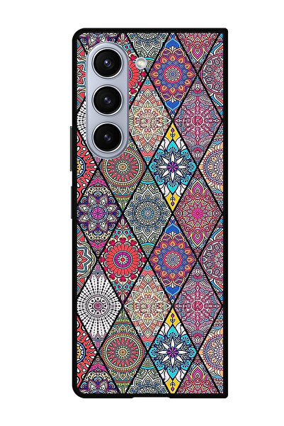 Theodor جراب واقٍ مضاد للخدش والصدمات لهاتف Samsung Galaxy Z Fold 5 بتصميم فن الماندالا