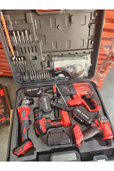 Rodex AKÜLÜ 4LÜ MAKİNE SETİ