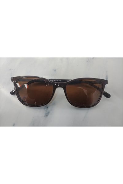 Target Tk307 C5454 51Ekt Women's Polarized Clip-On Blue Light Protection (Dark Brown)