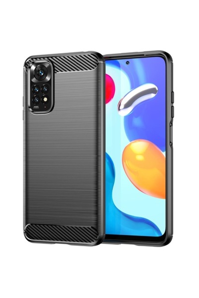 OEM Carcasă pentru Xiaomi Redmi Note 11S / Note 11, OEM, Carbon, Negru