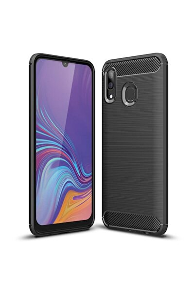 Forcell Husa pentru Samsung Galaxy A40 A405, Forcell, Carbon, Neagra