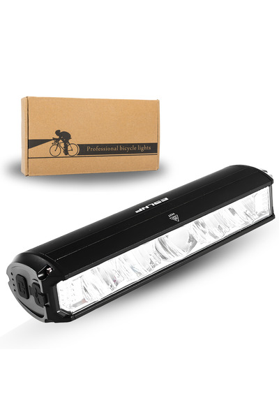 SpectrumPoint Lumina frontala LED bicicleta, luminozitate 1800 lumeni, bateri...