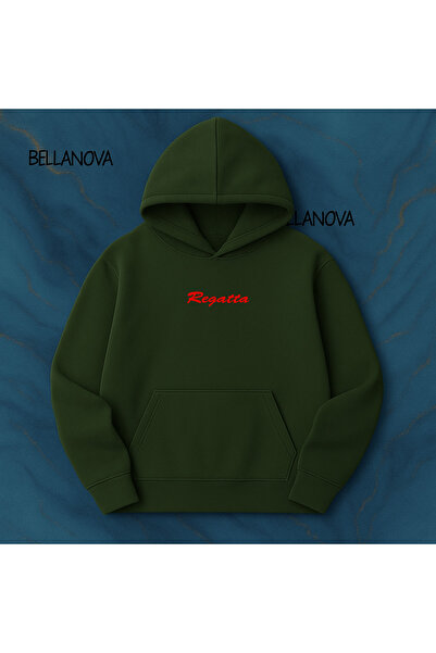 bellanova Κορυφαίας ποιότητας Unisex Φούτερ με κουκούλα και 3 κλωστές