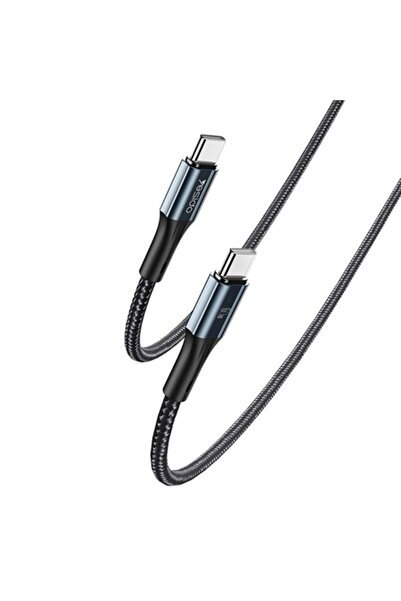 Yesido Καλώδιο Δεδομένων Type-C σε Type-C, 3A, 60W, 480Mbps, 1.2μ, (CA96), Μαύρο