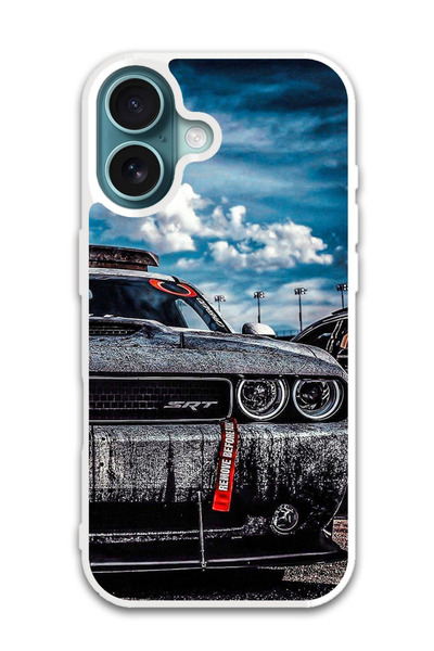 Theodor غطاء حماية لهاتف أبل آيفون 16 بلس سيارة (6) (مصد أبيض)