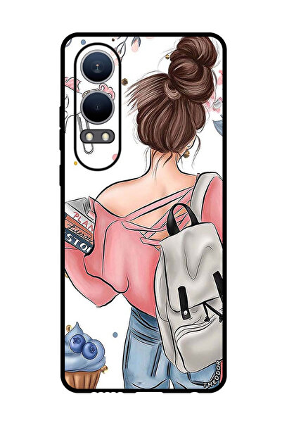 Theodor جراب واقٍ مضاد للخدش والصدمات لهاتف Oppo K12x (الصين) فتاة المدرسة