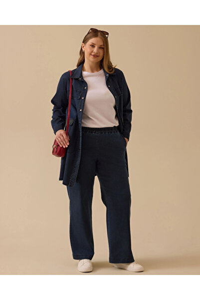 Gala-Xi Pantaloni de jeans largi de mărime mare