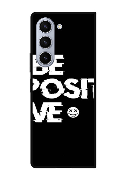 Theodor جراب واقٍ مضاد للخدش والصدمات لهاتف Samsung Galaxy Z Fold 5 كن إيجابيًا