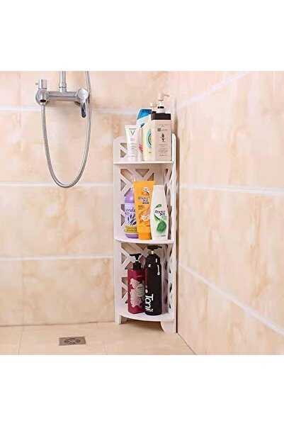 genric رف زاوية حمام FFD ثلاثي الطبقات - رف تخزين قائم بذاته متعدد الوظائف لل...