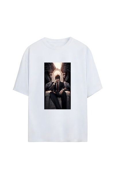 GraffTee تي شيرت قطني كبير الحجم للجنسين من DEATH Note