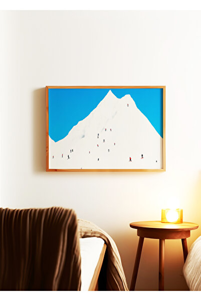 ARTHOUSECOLLECTIVE Poster de schi - 3 - Poster minimal pentru sporturi de iar...