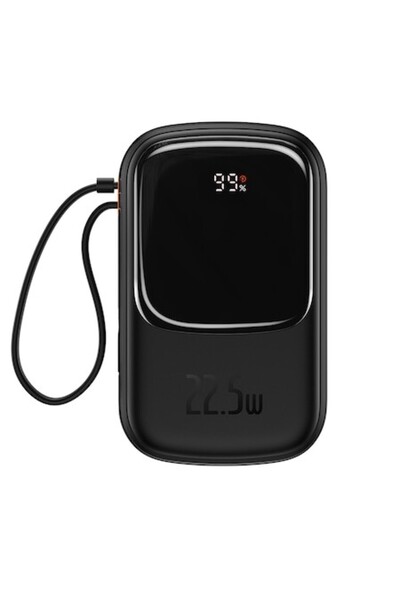 OEM Powerbank Extern 20000mAh, Silicon, 22.5W, Qpow, Z236, Negru