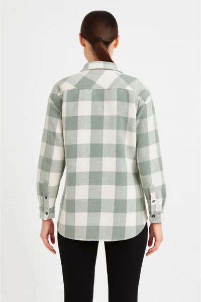MetuCA Long sleeve lumberjack shirt - water green