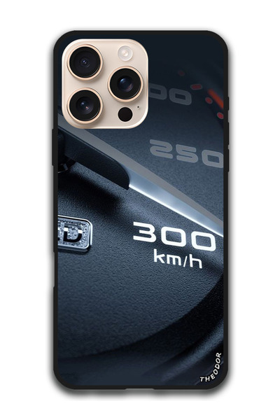 Theodor جراب واقٍ مضاد للخدش والصدمات لهاتف iPhone 16 Pro (6.3) بوصة عداد السرعة