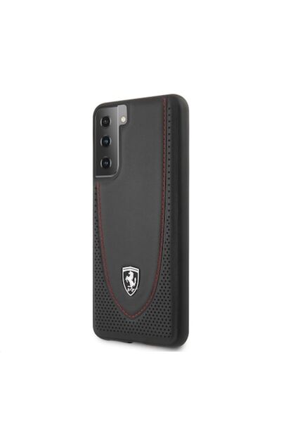 Ferrari Off Track Perforated Case for Samsung Galaxy S21 5G (G991) - Black