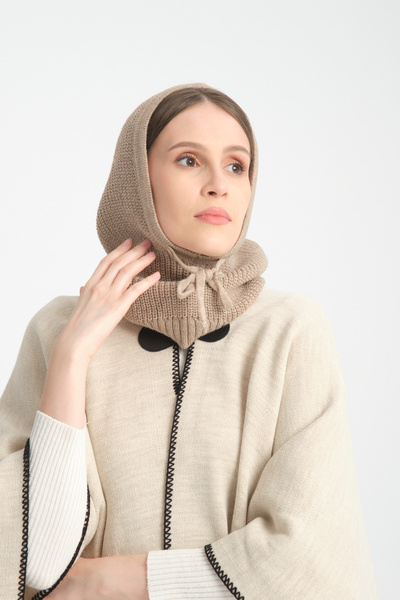 VEGA MODA Balaclava groasă din material subțire de tip, șapcă și glugă ultra-moale pentru vreme rece, șapcă groasă din material subțire de tip, șapcă ultra-moale