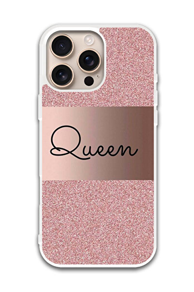 Theodor غطاء حماية لهاتف أبل آيفون 16 برو - كوين جليتر (واقي أبيض)