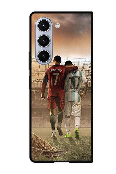 Theodor جراب واقٍ مضاد للخدش والصدمات لهاتف Samsung Galaxy Z Fold 5 رونالدو ميسي