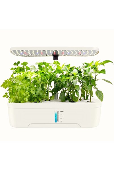 HyMark Hidroponik Topraksız 12 Bölme Bitki Yetiştirme Kiti 3 Mod 139 LED Tam ...