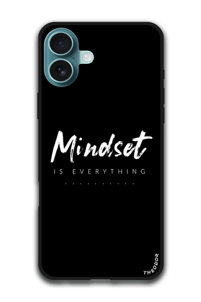 Theodor جراب واقٍ مضاد للخدش والصدمات لهاتف iPhone 16 (6.1) بوصة، Mindset هو ...