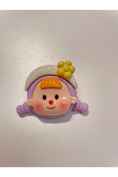 La She Accessories Porcelain child object purple color latch buckle