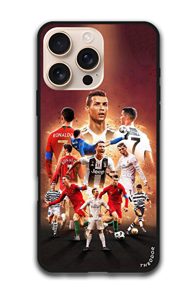 Theodor جراب واقٍ مضاد للخدش والصدمات لهاتف iPhone 16 Pro (6.3) بوصة رونالدو 6