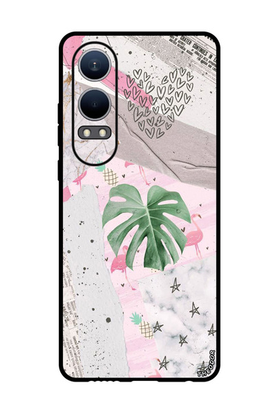 Theodor جراب واقٍ مضاد للخدش والصدمات لهاتف Oppo K12x (الصين) أوراق القلب