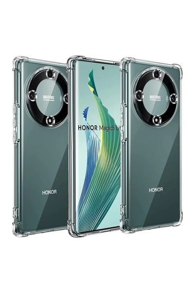 Danex Flippy Protective Case for Honor Magic 5 Pro, Shockproof TPU, Corner Protection, 1.5 mm Transparent