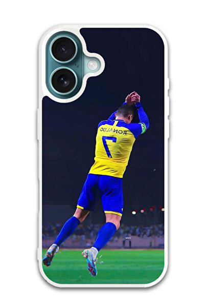 Theodor غطاء حماية لهاتف أبل آيفون 16 كريستيانو رونالدو (1) (مصد أبيض)