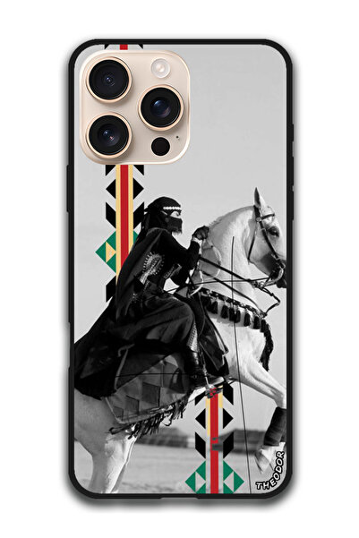 Theodor جراب واقٍ مضاد للخدش والصدمات لهاتف iPhone 16 Pro (6.3) بوصة ركوب الخيل