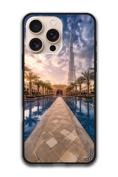 Theodor جراب واقٍ مضاد للخدش والصدمات لهاتف iPhone 16 Pro (6.3) بوصة أتلانتس دبي