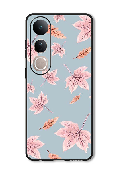 Theodor جراب متوافق مع هاتف Vivo V50 Lite غطاء حماية مقاوم للصدمات بتصميم أوراق الخريف