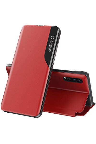 OEM Protective Case Compatible with Samsung Galaxy M51 M515, Leather View, Red