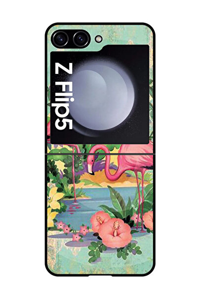 Theodor جراب واقٍ مضاد للخدش والصدمات لهاتف Samsung Galaxy Z Flip 5 بتصميم طي...