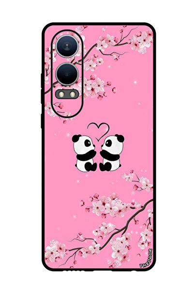 Theodor جراب واقٍ مضاد للخدش والصدمات لهاتف Oppo K12x (الصين) باندا صغيران