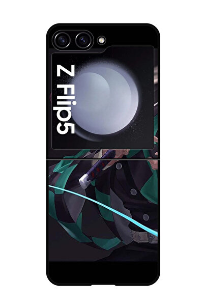 Theodor جراب واقٍ مضاد للخدش والصدمات لهاتف Samsung Galaxy Z Flip 5 أنيمي
