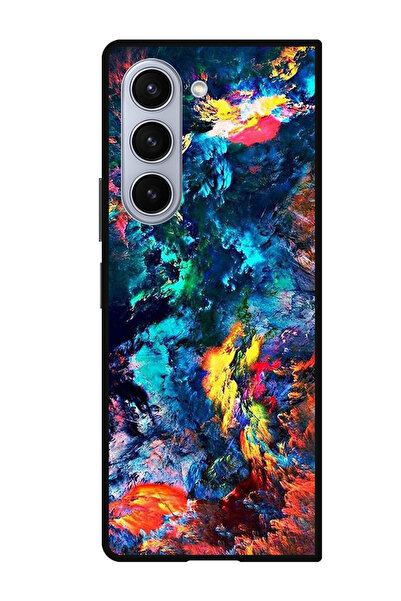 Theodor جراب واقٍ مضاد للخدش والصدمات لهاتف Samsung Galaxy Z Fold 5 بلون مائي