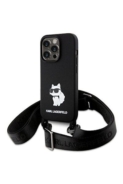 Karl Lagerfeld Husa pentru iPhone 15 Pro - Karl Lagerfeld Silicone Crossbody ...