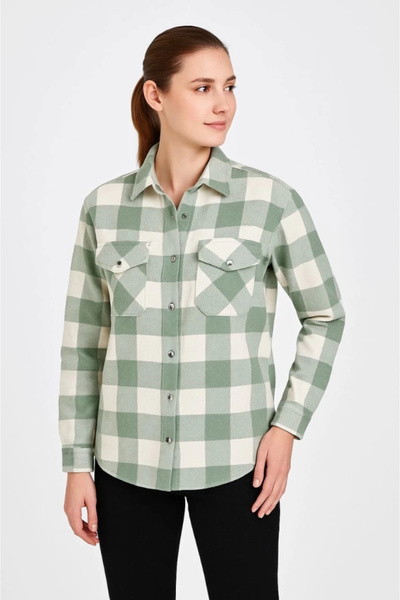 MetuCA Long sleeve lumberjack shirt - water green