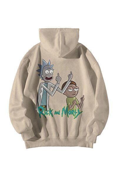 Harajuku Style Унисекс прекалено голяма качулка с кенгуру джоб и ръкави до ср...